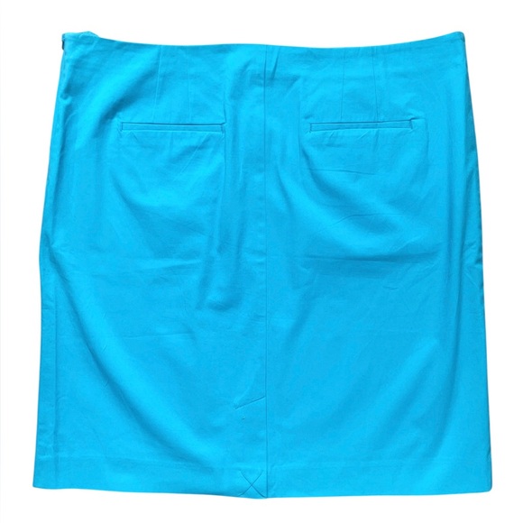 NEW J. Jill Stretch Aqua Blue Turquoise Perfect Pencil Skirt Size 18 NWT - Picture 5 of 9